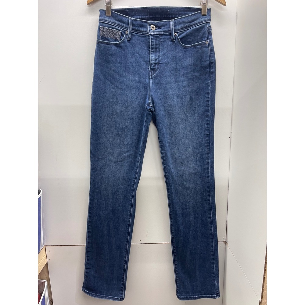 Levis 712 Slim Jeans W29 L32 Medium Wash Glitter Pocket Detail Denim